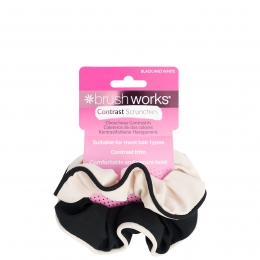 brushworksContrastScrunchies-BlackWhite-2Pack
