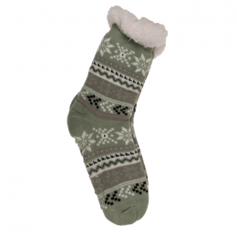 DamesHuissokkenMetAntislipZoolIceFlowerStripes