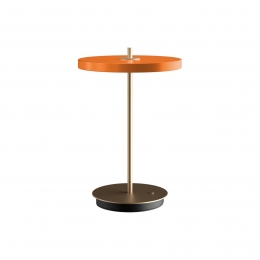 UMAGELEDtafellampAsteriaMoveoranjemessing31cm