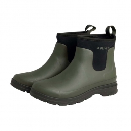 AriatDamesLaarsjesKelmarshShortieRubberBootdarkoliveMaat375