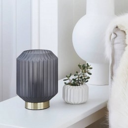 BeaconLightingBeacontafellampClancyrookgrijzeglazenkaphoogte17cm