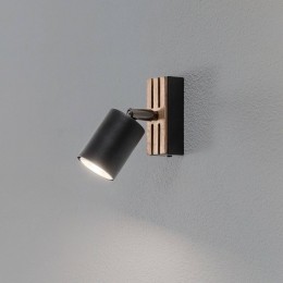EnvostarTinowandspot1-lampzwarthout