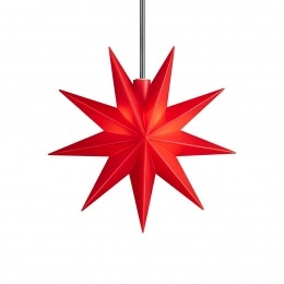 STERNTALERLED-sterrood11cm9puntenIP44batterij