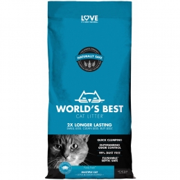 WorldsBestCatLitterKattenbakvullingMultipleCatLotusBlossomScented127kg