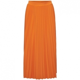 RokOnlyMelisaPlisseSkirt-OrangePeel