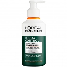 LOralMenExpertDermaControlPurifyingCleansingGelwith2SalicylicacidNiacinamide260ml
