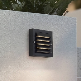 LindbyLEDbuitenwandlampMurozwartPCsetvan2