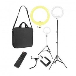 LEDRingLamp-SelfieLamp-30W-StatiefHouderenAfstandsbedieningMake-upLampVlogMobieleFotostudiovoorInstagramTikTokYoutube