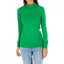 T-ShirtLangeMouwKissesampLove1625-M-VERDE