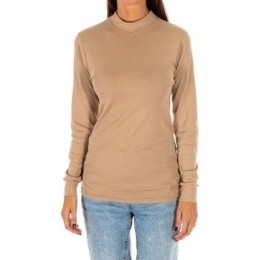 T-ShirtLangeMouwKissesampLove1625-M-CAMEL