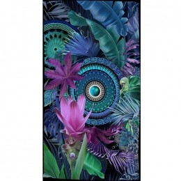 HIPZehraStrandlaken100x180cmMandalasBloemenKleurrijkZachtKatoenVeloursSneldrogendAbsorberend