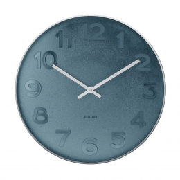 KarlssonMrBlueNumberswandklok-blauw-375cm