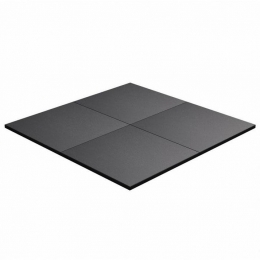 VloermattenRubber-Beschermingsmatten-4stuks-50x50cm-Zwart-Sportvloer-GorillaSports