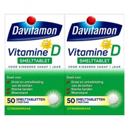 GratisVerzending2xDavitamonVitamineDKind50smelttabletten