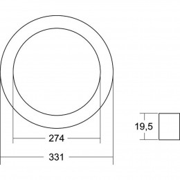 BRUMBERGFrontringMoonMaxi33cmchroom