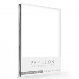 SatijnSlopenPapillonWit2stuks