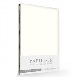 SatijnSlopenPapillonIvoor2stuks