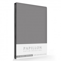 SatijnSlopenPapillonGrijs2stuks