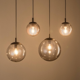 TKLightingHanglampEsmeglasgrafiet-transparant4-lampslineair