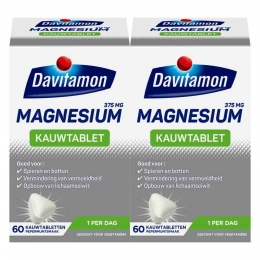 GratisVerzending2xDavitamonMagnesiumKauwtablet60tabletten