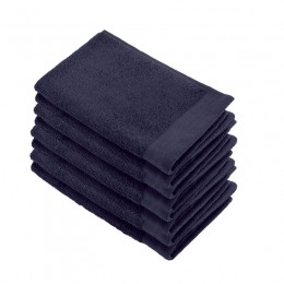 WalraSoftCottonGastendoekje30x50cm550gramNavy-8stuks