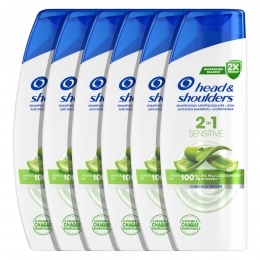 6xHeadShoulders2in1Sensitive300ml