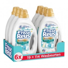 6xWitteReusWasmiddelFrisseReusGelLotus19Wasbeurten855ml