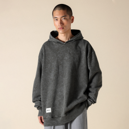 MizunoSportstyleFloraTechHoodiePeatCharcoalDamesHerenMaatM