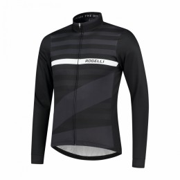 RogelliStripeFietsshirtLangeMouwHerenS