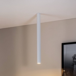 EMIBIGLIGHTINGPlafondspotTecno1XXLstaalGU10hoogte80cmwit