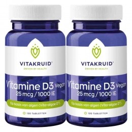 GratisVerzending2xVitakruidVitamineD325mcgVegan120tabletten