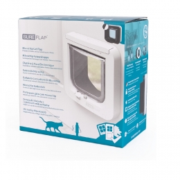 SureFlapMicrochipKattenluikGrijs-Wit21x21x7cm