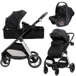 LorelliAspenBlack3-in-1CombiKinderwagenincli-SizeAutostoel