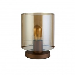 SearchlightTafellampZwedenmokkaamberstaalglasE27