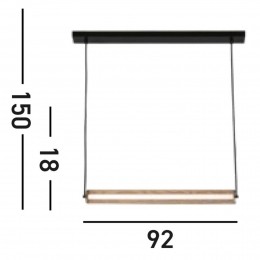 SearchlightThreadLEDhanglampgoudkleurigdimbaarin3stappenstaal