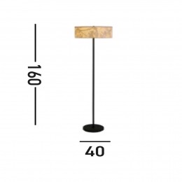 SearchlightIslavloerlamp40cmbruinbeigebamboestaal