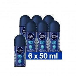 6xNiveaMenDeodorantRollerDryFresh50ml