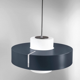 FabasLuceHanglampLotozwart45cmmetaalglasE27