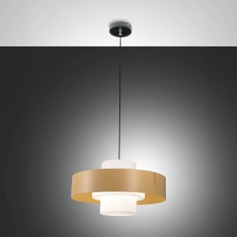 FabasLuceHanglampLotozandkleurig45cmmetaalglasE27