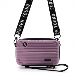 ForeverYoungDamesSchoudertasMetallicPaars