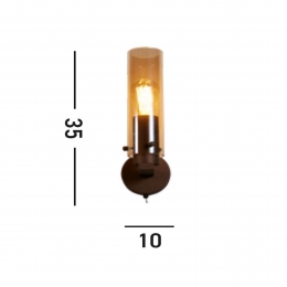 SearchlightWandlampZwedenII1-lampstaalglasE27