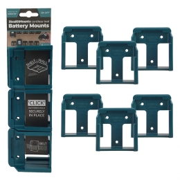StealthMountsBM-MK18-BLU-6AccuhouderVoorMakita18VLXT-Blauw-6-pack