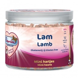 12xRenskeGezondeBeloningHartjesKattensnackminiLam100gr