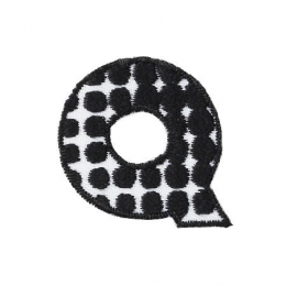 Iron-onletterQzwartwit