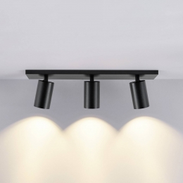 Deko-LightCANTILTplafondspotzwart48x9cm3-lampsmetaalGU10