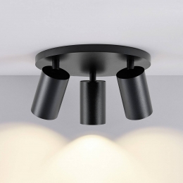 Deko-LightCANTILTplafondspotzwart25cm3-lampsmetaalGU10