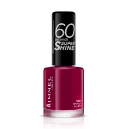 3xRimmelNagellak60SecondsSuperShine320RapidRuby8ml