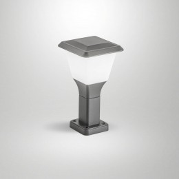 FabasLuceSokkellampLena30cmdonkergrijsmetaalE27IP65