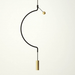 AxoLightAxolightLiaisonP1hanglampzwartgoud32cm