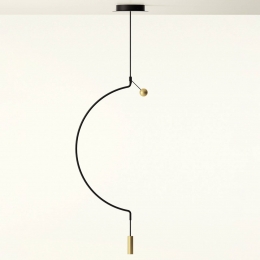 AxoLightAxolightLiaisonM1hanglampzwartgoud46cm